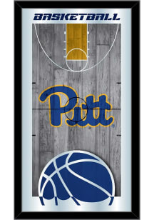 Pitt Panthers Basketball Hanging Back Bar Mirror