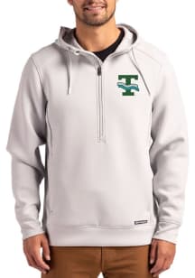 Cutter and Buck Tulane Green Wave Mens Ash Vault Roam Hood