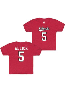 Rebekah Allick Nebraska Cornhuskers Youth Red NIL Shirzees Player Tee