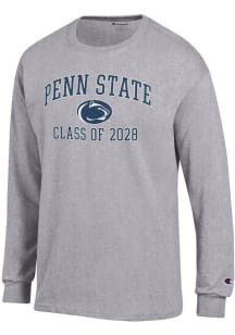 Champion Penn State Nittany Lions Grey Font Class of 2028 Jersey Long Sleeve T Shirt