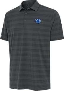 Antigua Orlando Magic Mens Grey Tunnel Short Sleeve Polo