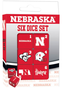 Nebraska Cornhuskers 6 Piece Dice Set Game