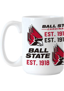 Ball State Cardinals Spirit Sublimated Mug Ceramic Mug - White