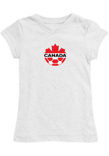 Vive La Fete Canada National Team Girls White Lexie Short Sleeve Tee