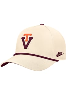 Nike Virginia Tech Hokies Vintage 5 Panel Rope Adjustable Hat - Brown