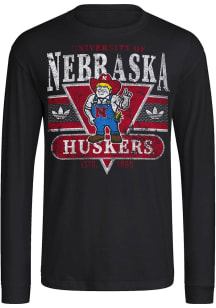 Adidas Nebraska Cornhuskers Black OG Long Sleeve T Shirt