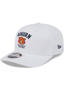 New Era Auburn Tigers Cotton Team Stretch 9SEVENTY Adjustable Hat - White