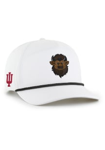 47 Indiana Hoosiers Bison Sure Shot Hitch Adjustable Hat - White