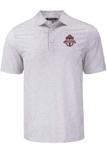 Cutter and Buck Toronto FC Grey Pike Flora Big and Tall Polo