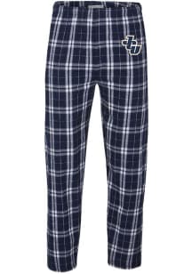 John Carroll Blue Streaks Mens Navy Blue Ultimate Plaid Sleep Pants