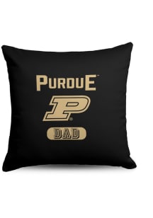 Purdue Boilermakers Dad 18x18 Throw Pillow - Black