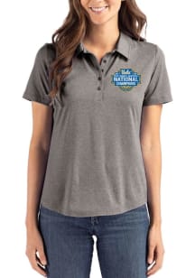 Cutter and Buck UCLA Bruins Womens Graphite 2026 WBB Champions Coastline Eco Short Sleeve Polo Shi..