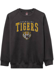 Grambling State Tigers Mens Black Arch Mascot Long Sleeve Crew Sweatshirt