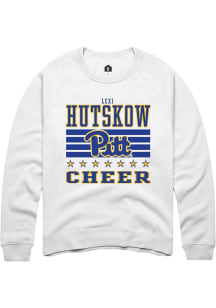 Lexi Hutskow Pitt Panthers Mens White NIL Striped Player Crew