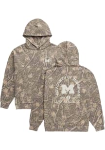 Uscape Michigan Wolverines Mens Natural Back Bay Camo Long Sleeve Hoodie