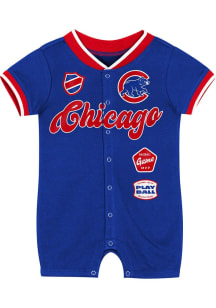 Chicago Cubs Baby Blue Pinch Short Sleeve One Piece