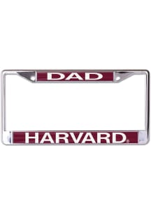 Harvard Crimson Dad License Plate Frame - Crimson
