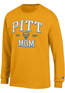 Champion Pitt Panthers Gold EST Date Mom Jersey Long Sleeve T Shirt