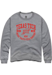 Summit Sportswear Texas Tech Red Raiders Mens Grey Big 12 2026 Men's Indoor Track & Field Champion..
