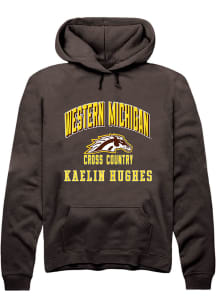 Kaelin Hughes Western Michigan Broncos Mens Brown NIL Arch Logo Player Hood