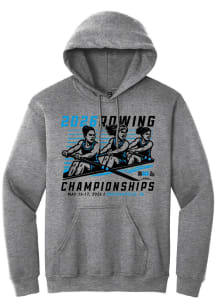 Summit Sportswear Big Ten Mens Graphite 2026 Rowing Championships Long Sleeve Hoodie