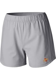 Columbia Iowa State Cyclones Womens Grey Heat Seal Tamiami Pull-On Shorts