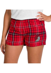Concepts Sport Portland Trail Blazers Womens Black Ultimate Flannel Shorts