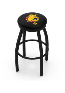 Ferris State Bulldogs Black Pub Stool - Black