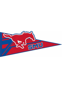 SMU Mustangs Extended Logo Pennant - Red