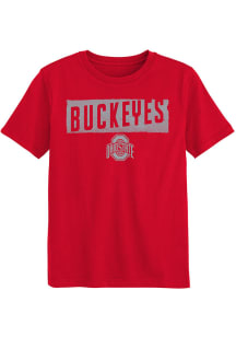 Ohio State Buckeyes Boys Red Tale of the Tape Short Sleeve T-Shirt