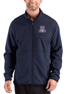 Cutter and Buck Arizona Wildcats Mens Navy Blue Hunts Point Eco Light Weight Jacket