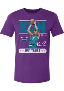 Kon Knueppel Charlotte Hornets Purple We Trust Short Sleeve Fashion Player T Shirt
