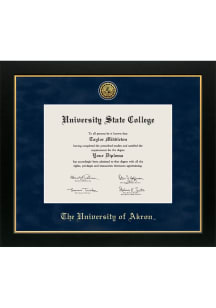Akron Zips Medallion Manchester Diploma Frame - Navy Blue
