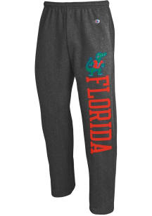 Champion Florida Gators Mens Grey Albert Vault Workdmark Open Bottom Sweatpants