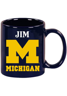 Michigan Wolverines 11 oz JIM Ceramic Mug - Navy Blue