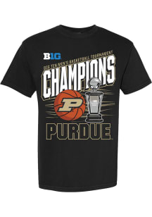 Something Inked Purdue Boilermakers Black 2026 Big Ten Men's Basketball Tournament Champions Troph..