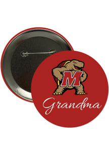 Maryland Terrapins 3" Grandma Button - Red