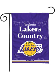 Los Angeles Lakers Double Sided Garden Flag - White