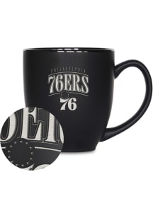 Philadelphia 76ers Tribute Bistro Ceramic Mug - Black
