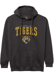 Grambling State Tigers Mens Black Arch Mascot Long Sleeve Hoodie