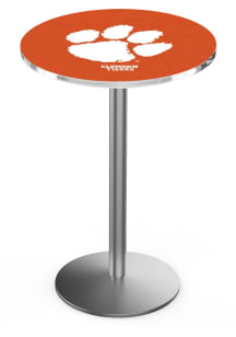 Clemson Tigers Stainless Round Base Pub Table