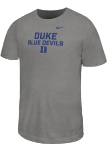 Nike Duke Blue Devils Youth Grey Small Logo Short Sleeve T-Shirt