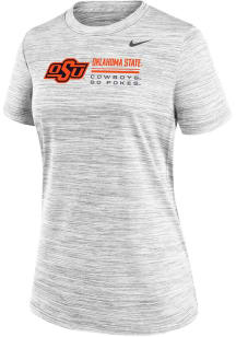 Nike Oklahoma State Cowboys Womens White Velocity Short Sleeve T-Shirt