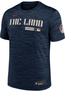 Nike Cleveland Guardians Navy Blue Authentic Collection City Connect Velocity Short Sleeve T Shirt