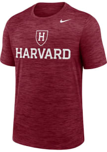 Nike Harvard Crimson Crimson Velocity Tee Short Sleeve T Shirt