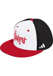 Adidas Nebraska Cornhuskers White Seasonal Perf Mens Snapback Hat