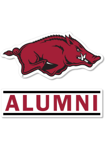 Arkansas Razorbacks 3 Inch Alumni Auto Decal - Cardinal
