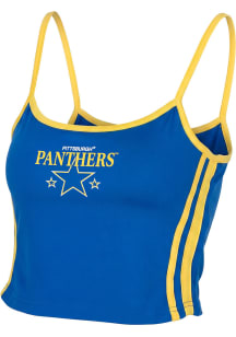 Pitt Panthers Womens Blue Striped Cami Tank Top