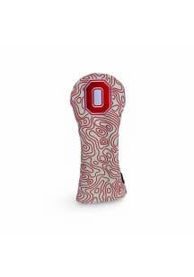 Ohio State Buckeyes Premium Leather Block O Topography Fairway Golf Headcover
