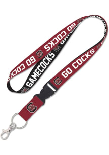 South Carolina Gamecocks 1" Slogan Detachable Lanyard - Red
